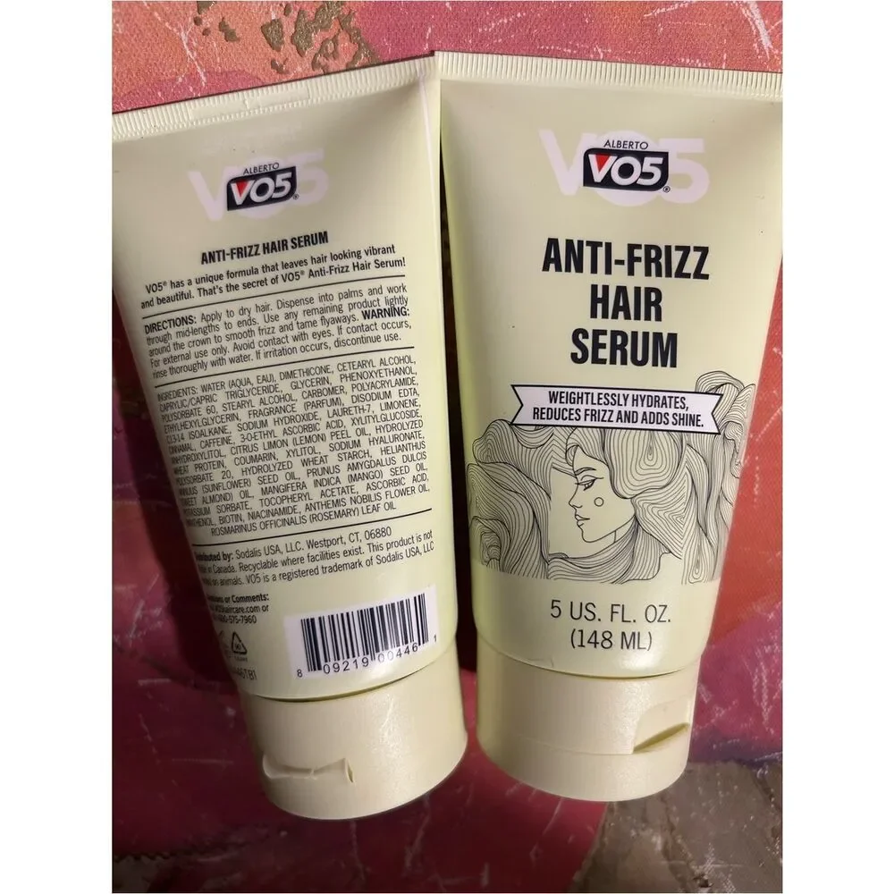 VO5 Anti-Frizz Hair Serum - Pale Yellow Tube
